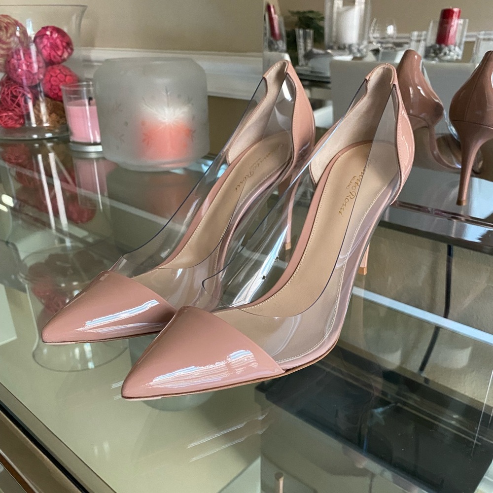 NEW Gianvito Rossi Plexi PVC 85 Pumps